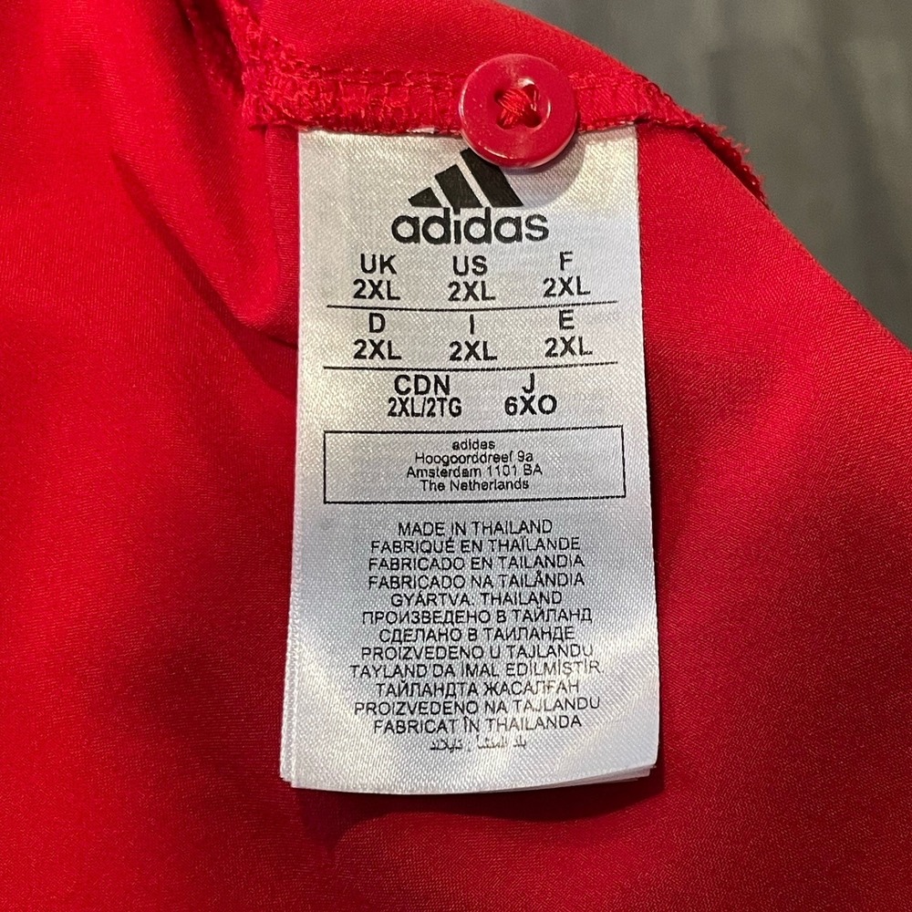 NC State Wolfpack Adidas Sideline Polo Shirt Men's 2XL Red Performance Stretch - Picture 8 of 8